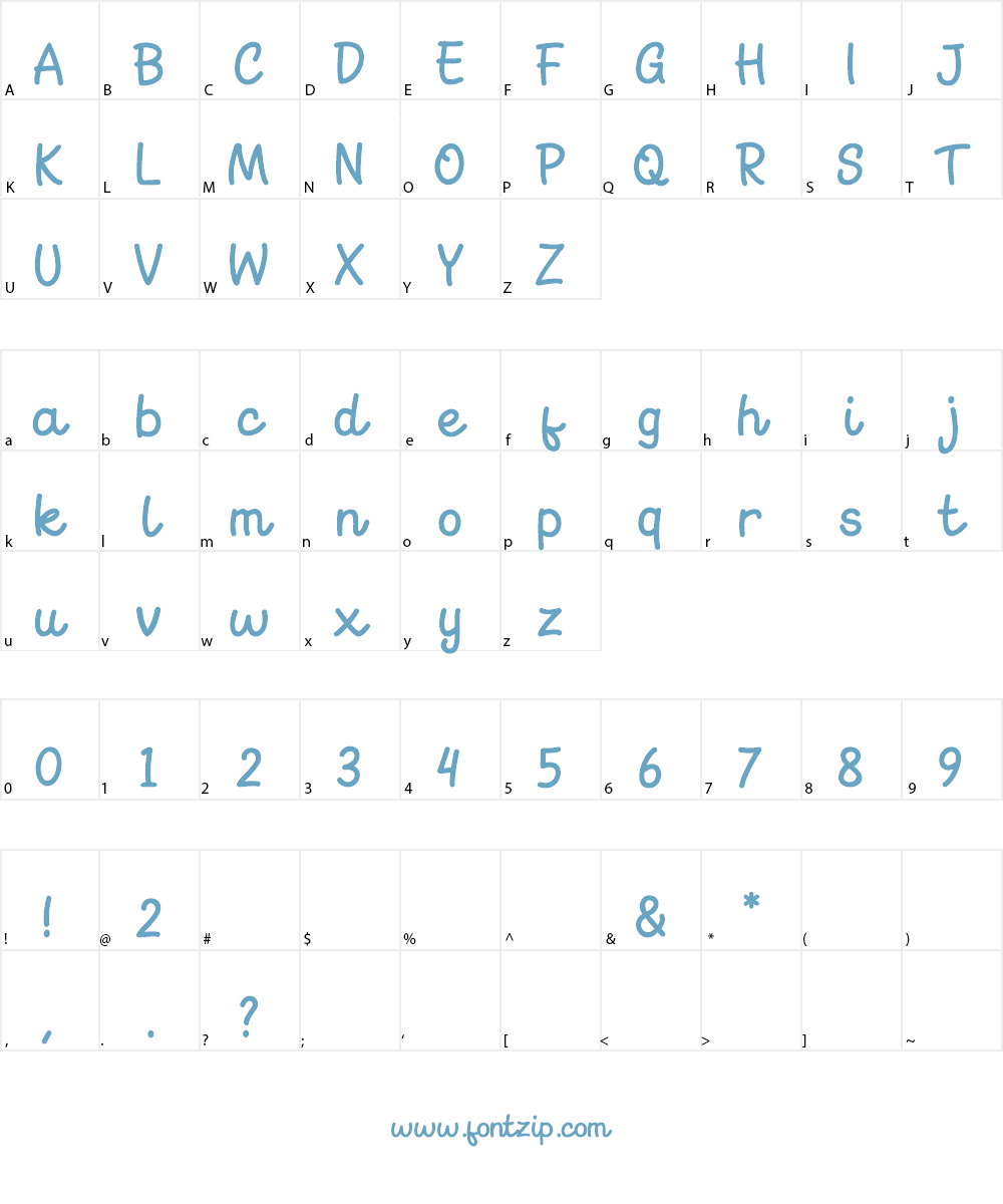 Go Melon Font Character